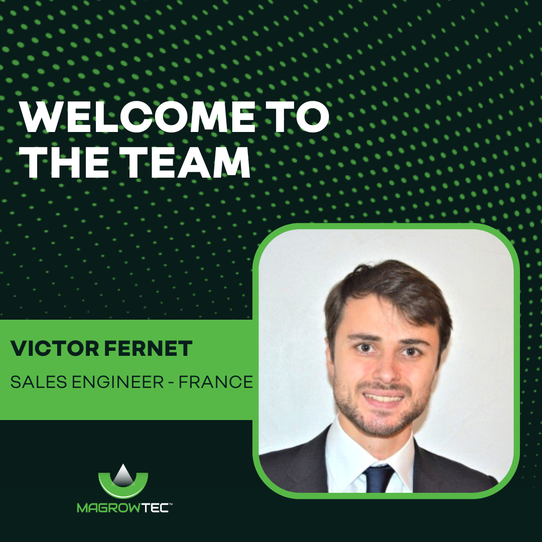 Victor Fernet joins MagrowTec as a Sales Engineer in France