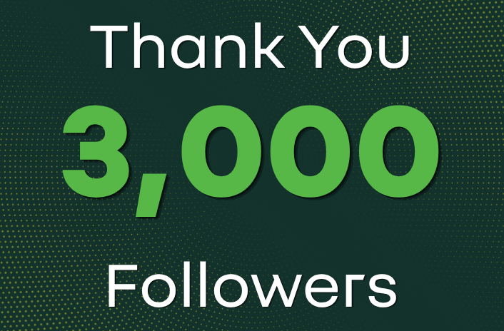 We are 3,000 on LinkedIn!